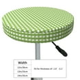 thumbnail image 2 of Goofa Green Gingham Printed Stool Covers Round, Waterproof Round Bar Stool Covers Anti-Slip Round Bar Stool Seat Cover with Elastic Bands Durable -, 2 of 7