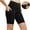 Black, variant on pstuiky Workout Leggings, Solid Color Athletic Short Trousers with Pockets Comfy Activewear for Women Black L