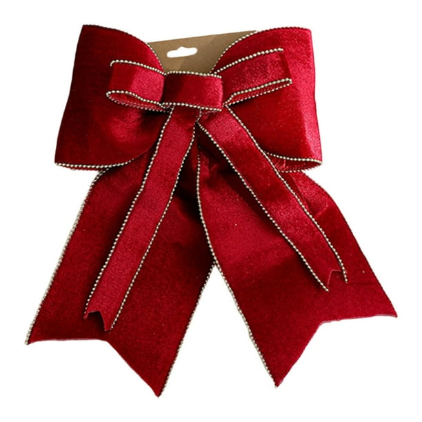Colgante de lazo navideño, decoración navideña, artículos creativos, novedosos y versátiles. M 32 cm x 25 cm