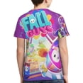 thumbnail image 2 of Fall Guys Garçons Filles T-Shirt à Imprimé Graphique 3d Col Rond Manches Courtes, 2 of 7