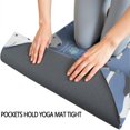 thumbnail image 3 of Dog with Woof and Bark Hot Yoga Mat Towel Non Slip for Hot Yoga - Quick-Drying Yoga Mat Cover with 4 Corner Pockets with Travel Bag - Hot Yoga Towel Non Slip Grip Moisture Wicking Sweat 70"x26", 3 of 6