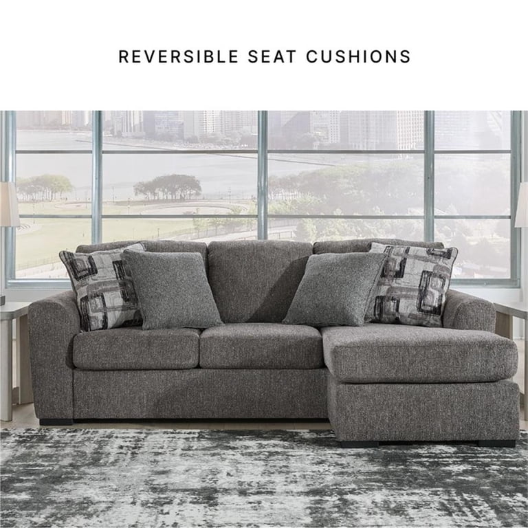 Signature Design by Ashley Gardiner Pewter Sofa Chaise - Walmart.com