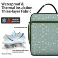 thumbnail image 2 of Wildflower Insulated Lunch Bag Box Men Reusable Lunch Bag Lightweight Lunch Tote Portable Bag Office Hiking, 2 of 6