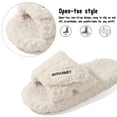 thumbnail image 3 of BERANMEY Adjustable Strap Slippers for Women Men Slip on Cozy Open Toe Womens Slippers Indoor Memory Foam Insole House Slippers Socks Cozy Fuzzy House Shoes Indoor/Outdoor, 3 of 9