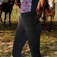 thumbnail image 4 of Travelwant Women's Horse Riding Pants Exercise High Waist Breeches Sport Riding Equestrian Trousers Yoga Leggings Tights, 4 of 8