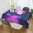 thumbnail image 2 of Yayeee Tablecloths 54" x 54" Rectangle Wrinkle Resistant Party Table Cover, Pink Neon Road, 2 of 8