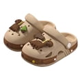 thumbnail image 7 of Likimi Kids Toddler Girls Boys Slippers Casual Comfortable Cartoon Lightweight Summer House Shoes For Indoor Outdoor Khaki Size 6.5-7 Years, 7 of 7