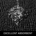 thumbnail image 3 of Alfombra de baño LOCHAS Luxury Shaggy de 60 x 110 cm, color negro, 3 of 7