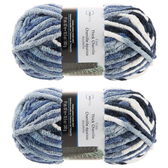 MAINSTAYS LOTS DE 2 FILS ÉPAIS BRISE BLEU