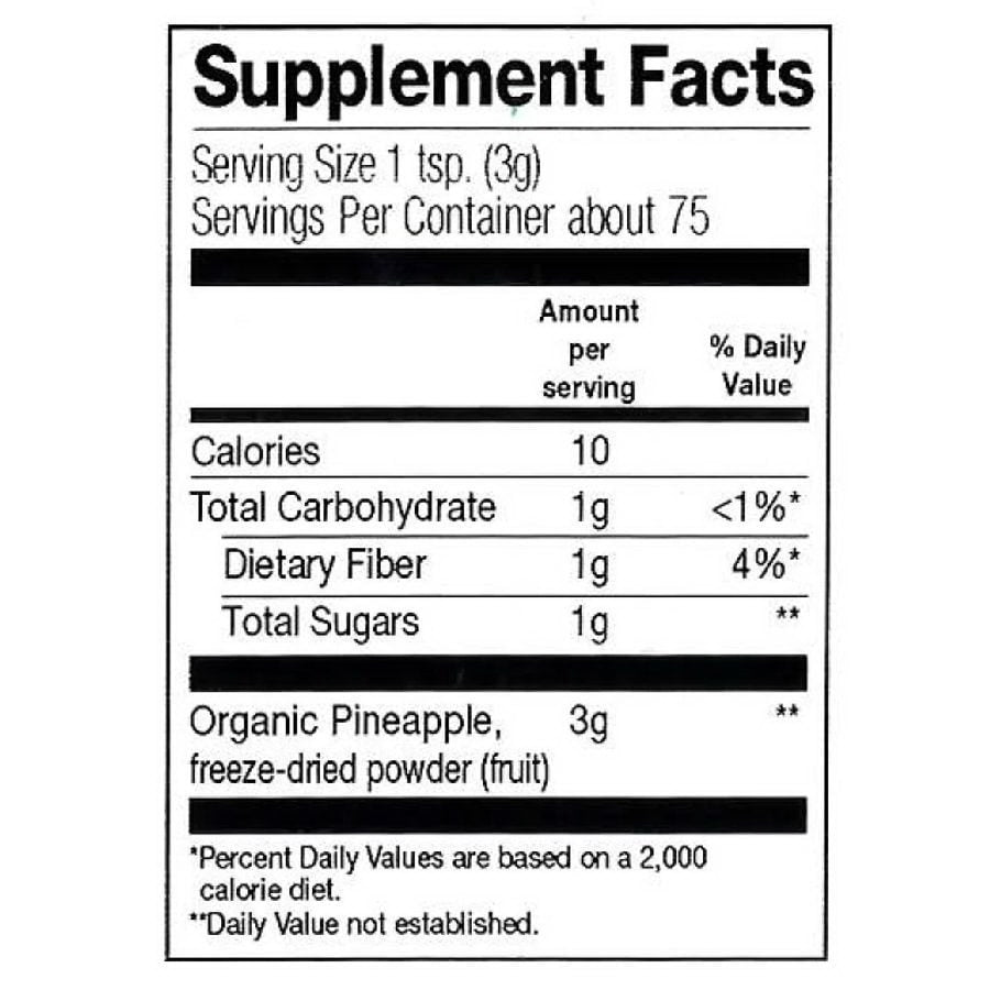 Frontier Co-op Freeze-Dried Pineapple Powder, Organic 1/2 lb.