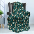 thumbnail image 4 of Beach Theme Soft Flannel Fleece Throw Blanket, Retro Design of Summer Items Hawaiian Tropical, Cozy Plush for Indoor and Outdoor Use, 50" x 60", Teal Salmon, by Ambesonne, 4 of 5