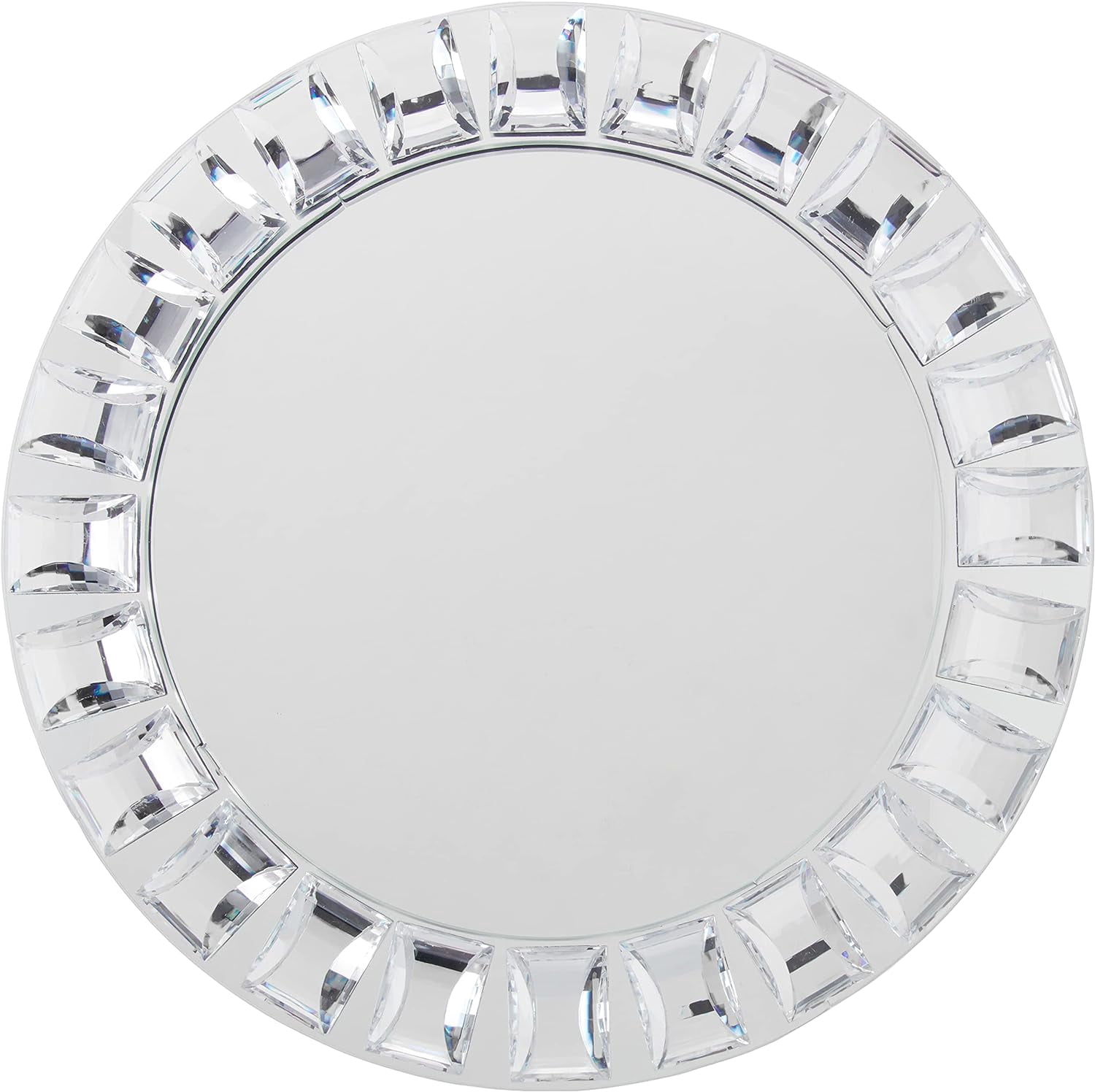 Round Mirror Glass Charger - Etching Personalized Gift Item