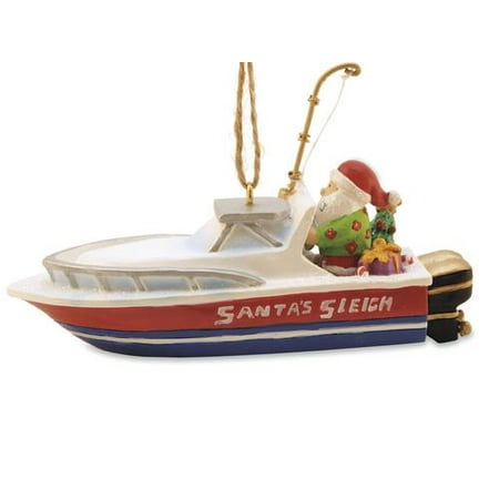 fishing boat ornament santa sport fishing in boat holiday christmas ornament fishing boat ornament santa sport fishing in boat holiday christmas ornament