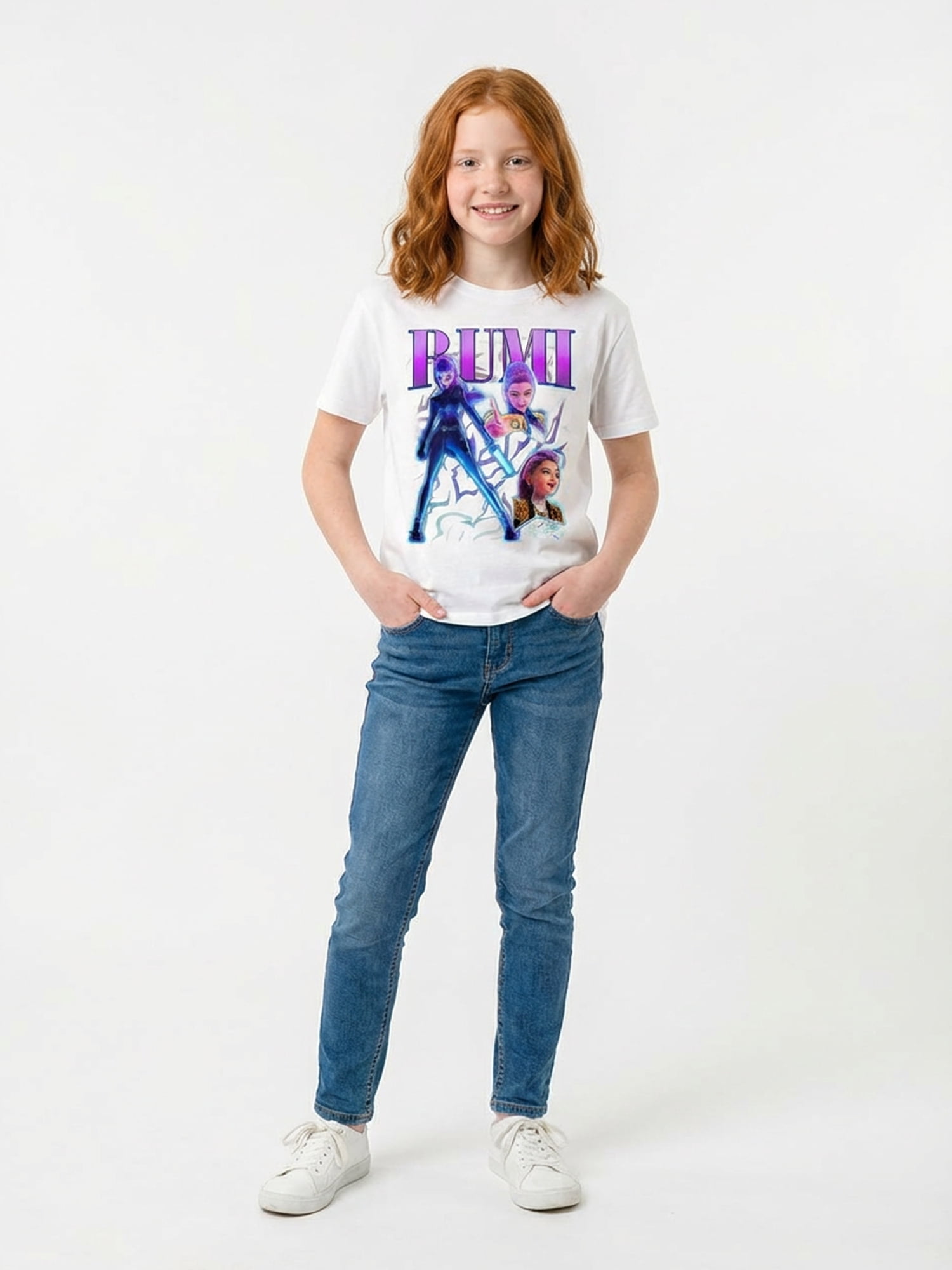 KPop Demon Hunters, Girls' & Big Girls' Graphic T-Shirt, Rumi, Sizes 4-16