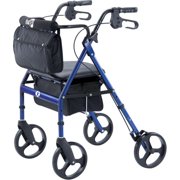 Hugo Elite Rolling Walker With Seat, Bac