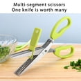 thumbnail image 2 of Wosthever Tijeras de cocina multifuncionales para quitar herramientas de corte de verduras, suministros para el hogar, especias de seguridad para cocinar Cocina y Comedor cinco capas Wosthever HA080305-02, 2 of 6