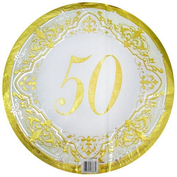 50th Anniversary Foil Mylar Balloon (1ct)