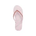 thumbnail image 3 of JUICY COUTURE Womens Pink Logo Glitter Comfort Shimmery Round Toe Slip On Flip Flop Sandal 8 M, 3 of 4