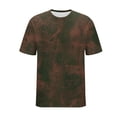 thumbnail image 6 of DPTALR George Trendy Men's Solid Color Loose Elastic Casual Sports Short Sleeve T-shirt,Coffee,Big and Tall Men XXXXL, 6 of 6