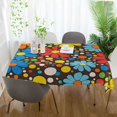 thumbnail image 3 of Yayeee Tablecloths 54" x 72" Rectangle Wrinkle Resistant Party Table Cover, Cartoon Flowers, 3 of 8