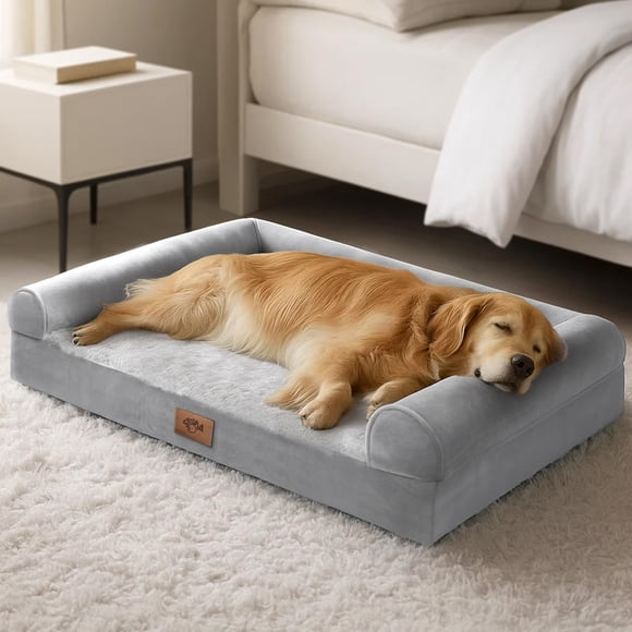 Cama ortopédica para perros Sytopia, a prueba de masticaciones, 42 pulgadas, para perros grandes