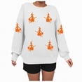 thumbnail image 4 of Towmus Halloween Sweatshirts for Women Witch Graphic Sweatshirt Crewneck Holiday Pullover Long Sleeve Tops, 4 of 6