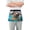 Cute Dog in Water, variant on Pineapple with Sunglasses Server Apron with 3 Pockets Waterproof Waitress Waist Short Apron for Man Woman 12 Inches
