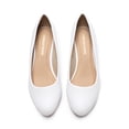 thumbnail image 3 of BURUDANI Women's Low Wedges Heels Closed Round Toe Pumps Comfortable Slip On Dress Work Wedding Shoes, 3 of 5