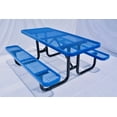 thumbnail image 3 of LifeYard 6' Rectangular Picnic Table, Expanded Metal,(72" Long) (Blue), 3 of 7