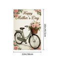 thumbnail image 4 of AMHNF Linen Garden Flag for Mother's Day Spring Summer Home Outdoor Garden Yard Door Decor 12x18 inch, 4 of 5