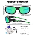thumbnail image 3 of Gafas de sol NULOOQ infantiles para béisbol polarizadas irrompibles 2 unidades, 3 of 5