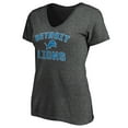 thumbnail image 2 of Women's Charcoal Detroit Lions Victory Arch Team V-Neck T-Shirt, 2 of 3