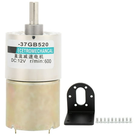 

Speed Reduction Micro Motor with Bracket Adjustable CW/CCW Large Torsion 12V XD‑37GB520600rpm/min