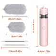 thumbnail image 2 of Electric Spin Feather Duster, 360 Spin Electric Dusters Rechargeable Wireless Microfiber Dusting Brush D-ust Collector Multifunction Furniture Cleanin, 2 of 3