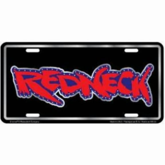 Redneck Metal License Plate