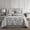 Gray-2, variant on Lanco Ariana Damask 7 Piece Comforter Bedding Set, Grey, Size Queen, Fill Polyester, All Season Bedding Set