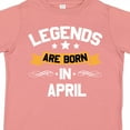 thumbnail image 4 of Inktastic Legends Are Born in April Boys or Girls Toddler T-Shirt, 4 of 5