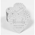 thumbnail image 2 of Inkdotpot Pack Of 100 Real Silver Foil Paper Tags Thanks From The New Wedding Favor Hang Tags, 2 of 6