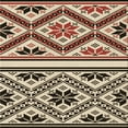 thumbnail image 1 of Ahgly Company Machine Washable Indoor Square Transitional Khaki Gold Area Rugs, 6' Square, 1 of 7