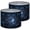 Color 2, variant on Linen Drum Lamp Shades Glowing Blue Hexagon Grid Abstract Futuristic Tech Black 13" x 13" x 10" Lampshade for Table Lamps Floor Lamps Lamp Shade Replacement Easy Assembly Required