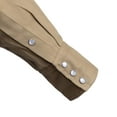 thumbnail image 4 of Flame Resistant Welding FR Shirt - 100% C - Light Weight - 7 oz (Size: Medium, Color: Khaki), 4 of 8