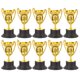 thumbnail image 5 of FELTECHELECTR Trofeo de 10 piezas con base negra para juegos de competición, premio, trofeo decorativo, trofeo de plástico., 5 of 6