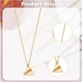 thumbnail image 3 of 3 Colors Paper AirPlane Necklaces Set Triangle Origami Aircraft Charm Pendant Necklaces Tiny Flat Solid Necklaces Dainty Pilot Charms for Woman Dreamer Travelers, 3 of 6