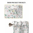 thumbnail image 6 of Watercolor Floral Bathroom Window Curtain, Spring Botanical Flowers Tree Branches Light Filtering Coffee Kitchen Curtains, Bedroom Living Room Curtains 2 Panel 84"x63", 6 of 6