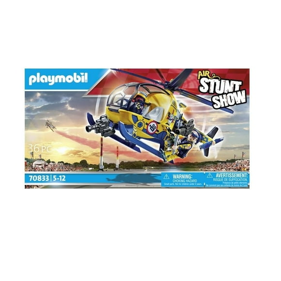 Set de Juego Playmobil Stunt Show Helicóptero Rodaje de película 36 Piezas