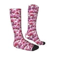 thumbnail image 3 of Balery Orchids Flowers Printed Novelty Socks Men's Women's Crew Socks Sports Socks Knee High Socks Cotton Socks Quirky and Cool Socks, 3 of 9