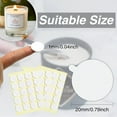 thumbnail image 4 of Aubeco 960PCS Candle Wick Stickers, Heat Resistance Double-Sided Stickers with The Little \u2018\u2018Tail‘‘, Adhere Steady in Hot Wax Stickers for Candle Making,A-960, 4 of 5