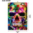 thumbnail image 2 of FMSHPON 3D Skull Skeleton Clipboard Hardboard Wood Nursing Clip Board and Pull for Standard A4 Letter 13x9 inches, 2 of 7