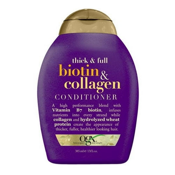 Ogx Biotin And Collagen Conditioner, Thick And Full - 13 Oz, 2 Pack