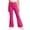 ANO40-Hot Pink, variant on Girls Flare Leggings School Uniform Pants For Teen Girls Bell Bottoms Ruffle Trim Bootcut Pant Red 110